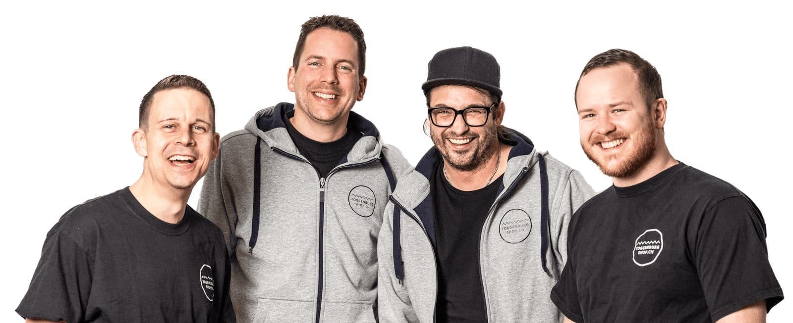 Die vier Unternehmer der Toggenburgshop AG